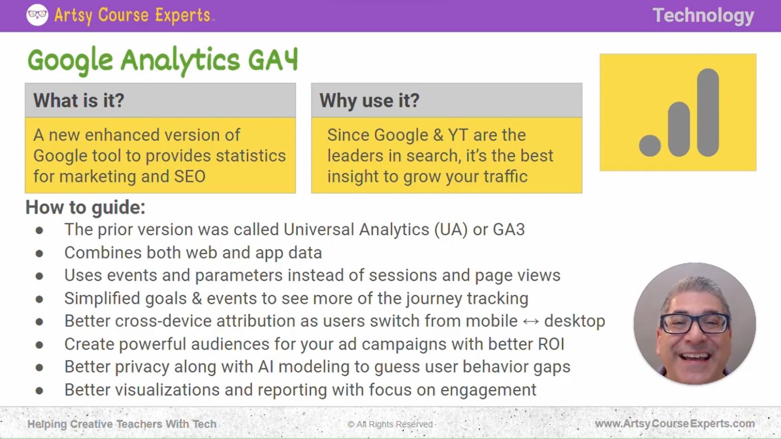 Google Analytics GA4 for Online Teachers and Trainers - Artsy Course ...